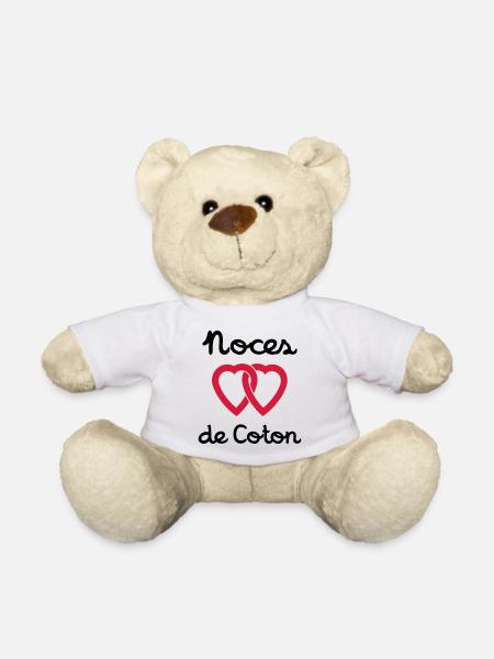 Noces de Coton - Nounours - blanc