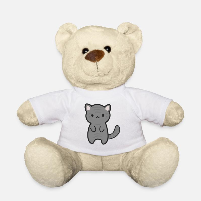 Chat tigre - Nounours - blanc