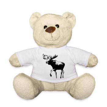 elch - elk - moose - jagd - jäger - Teddy - Weiß - Vorne