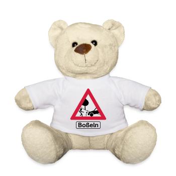 Achtung Boßeln! - Teddy - Weiß - Vorne