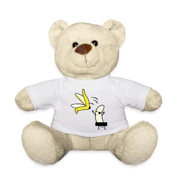 Banana zieht blank - Teddy - Weiß - Vorne