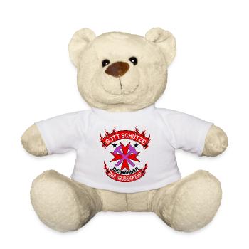 Feuerwehr: Gott schütze die Männer der Grubenwehr - Teddy - Weiß - Vorne