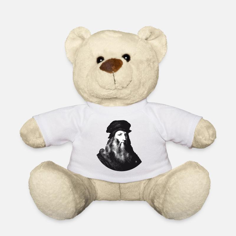 Leonardo da Vinci - Teddy Bear - white