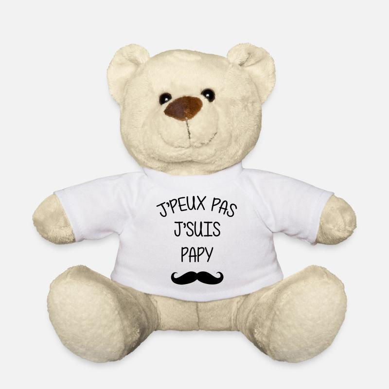 Papy Papi Bébé Naissance Grand Père Amour - Nounours - blanc