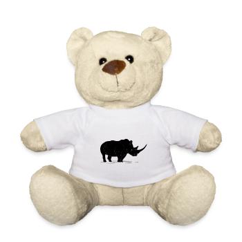 Rhinocéros noir - Nounours - blanc - Devant