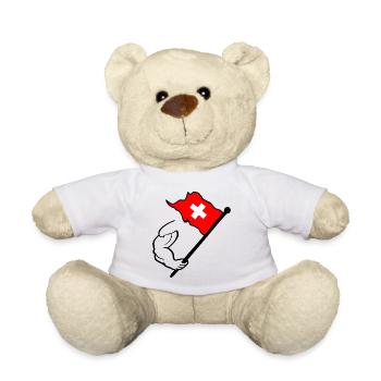 Switzerland flag - Teddy Bear - white - Front