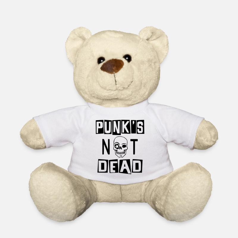 PUNK'S NOT DEAD - Teddy Bear - white