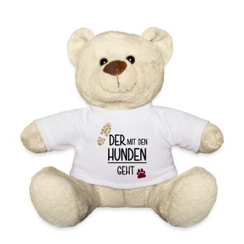 Der mit den Hunden geht - Teddy - Weiß - Vorne