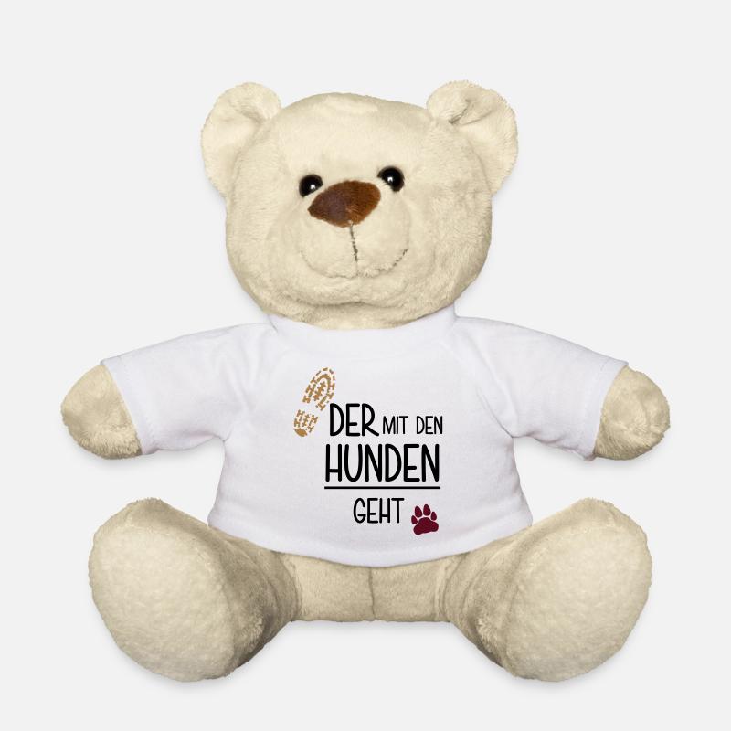 Der mit den Hunden geht - Teddy - Weiß