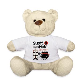 Sushi & Maki - Teddy Bear - white - Front