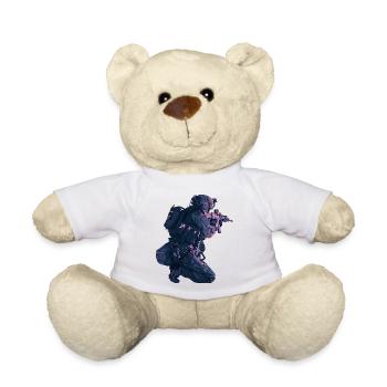 Soldier. Special forces. Armed forces. - Teddy Bear - white - Front