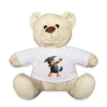 Hovawart Dab Dance Comic I Dabbender Hund - Nounours - blanc - Devant