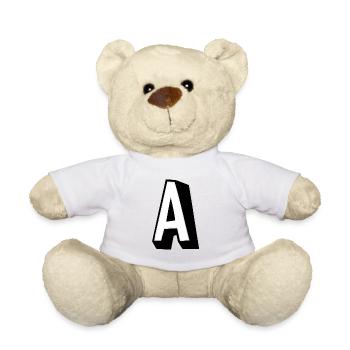 Buchstabe A - Alphabet A. - Teddy - Weiß - Vorne