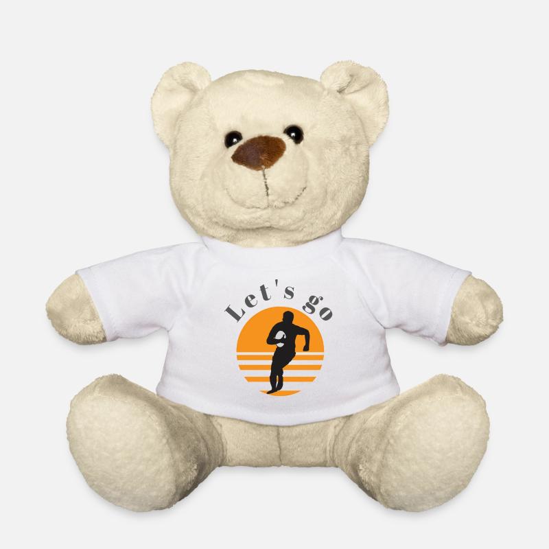 rugby - Teddy Bear - white