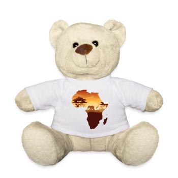 Afrikanische Safarikarte - Teddy - Weiß - Vorne