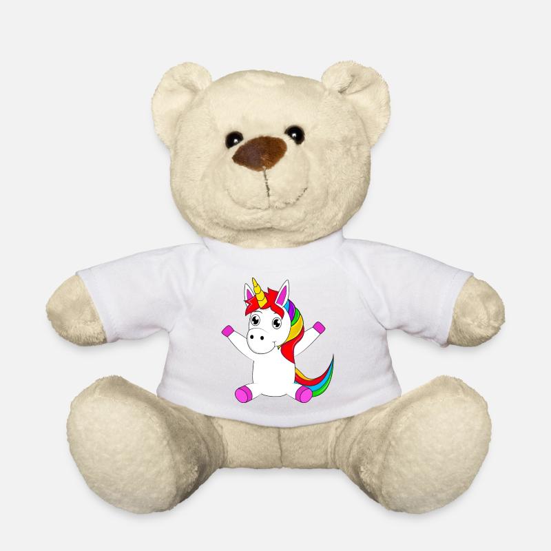 Einhorn - Teddy - Weiß