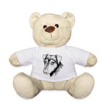 Terrier portrait - Teddy Bear - white - Front
