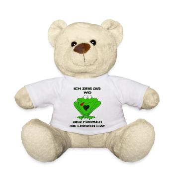 Ich zeig Dir wo der Frosch die Locken hat - Teddy - Weiß - Vorne