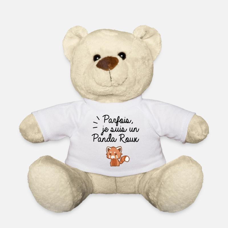 Je suis un panda roux - Nounours - blanc