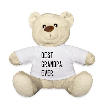 Best Grandpa Ever Bester Opa Großvater Geschenk - Teddy - Weiß - Vorne