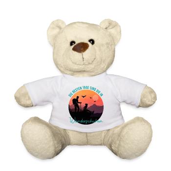 Die besten Tage Wander Geschenk wandern Geschenkid - Teddy - Weiß - Vorne