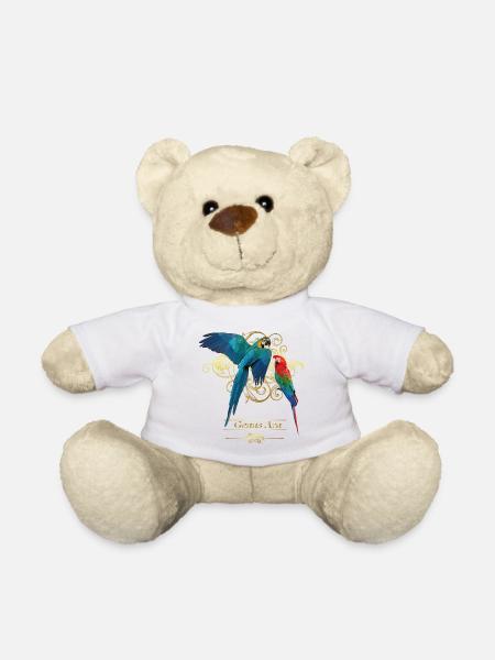 Macaws - Teddy Bear - white