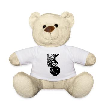 Basketball, Basketballnetz, Basketballkorb, Swish - Teddy - Weiß - Vorne
