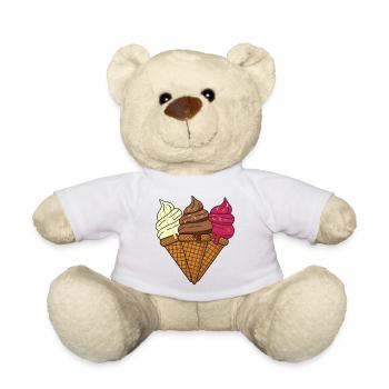 Glaces douces - Nounours - blanc - Devant