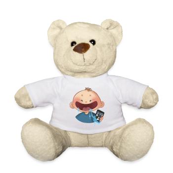Bébé est réveillé - bleu - Nounours - blanc - Devant
