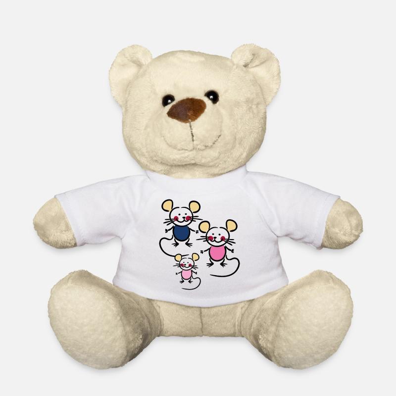Mäuse - Teddy - Weiß
