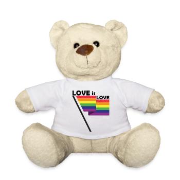 love is love flag - Teddy - Weiß - Vorne