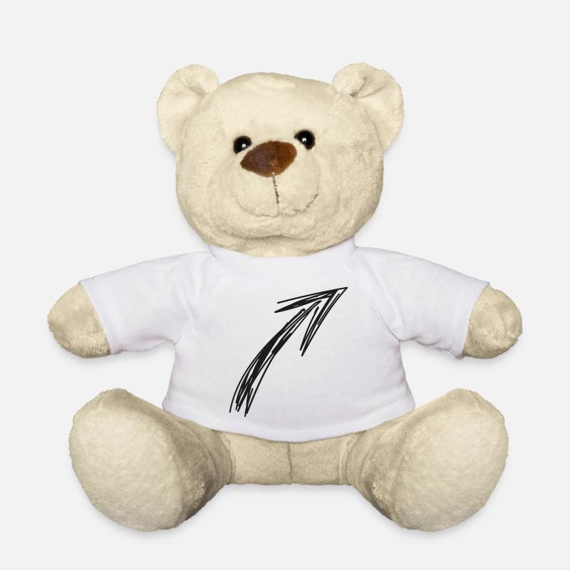 Pfeil Skizze - Teddy - Weiß