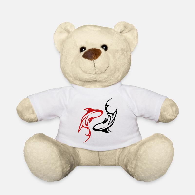 Haie - Yin Yang - In alle Vector Farben - Teddy - Weiß