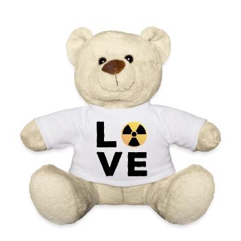 Love Cadeau Manip radio Radiologue Radiologie - Nounours - blanc - Devant