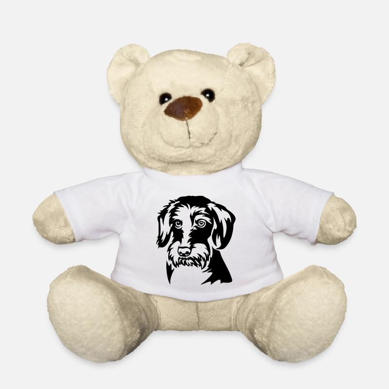Dackel Kopf - Teddy - Weiß
