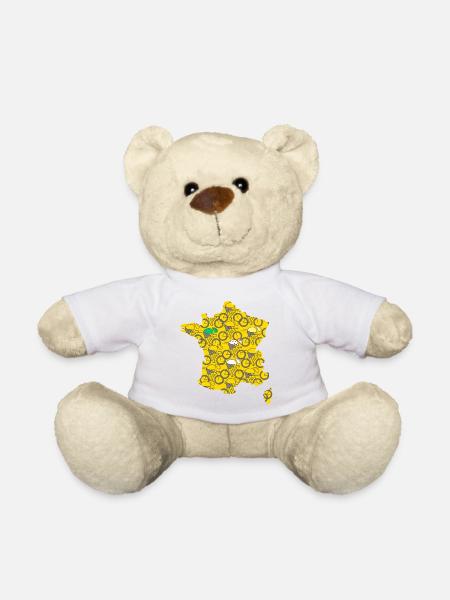 Fahrrad Fahrradfahrräder Fahrräder Frankreich Radfahrer Sport Tour - Teddy - Weiß