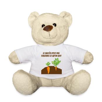 jardinage, jardiner, fan de jardinage - Nounours - blanc - Devant