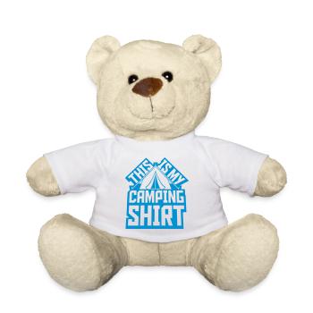 Chemise Camping Tente Extérieure - Nounours - blanc - Devant