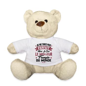 Pas parfait mais le meilleur frangin du monde - Nounours - blanc - Devant