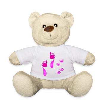 ❤ Chiens & Chats Partenaires Chemises & Accessoires ROSE - Nounours - blanc - Devant
