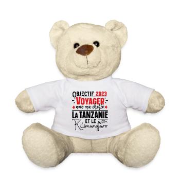 Tanzanie Kilimandjaro Homme Cadeau Couple Mug - Nounours - blanc - Devant