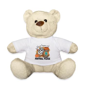Falling Leaves and Football Please - Teddy Bear - white - Front