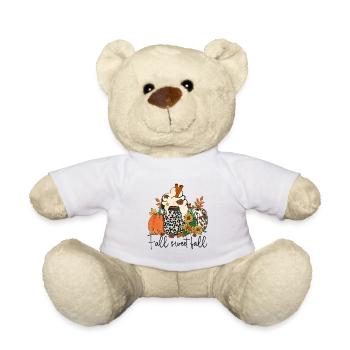 Fall Sweet Fall - Teddy Bear - white - Front