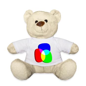 RGB Farbkreise exzentrisch - Teddy - Weiß - Vorne
