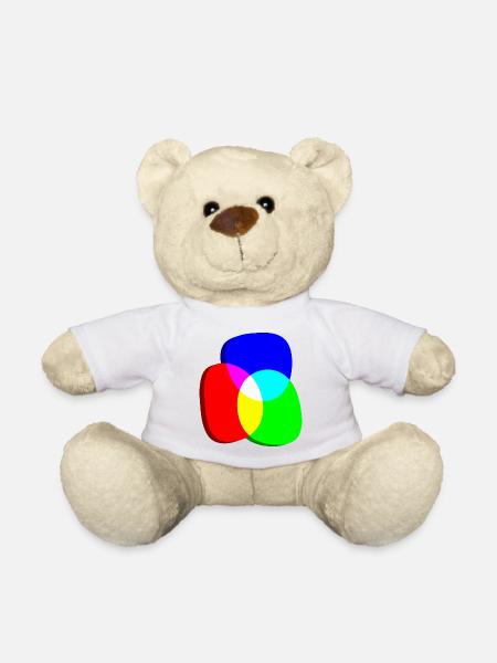 Roues chromatiques RGB excentriques - Nounours - blanc