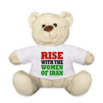 Rise with the women of iran - Teddy Bear - white - Front