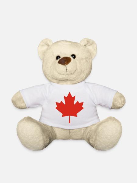 Show off your colors – Canada - Teddy Bear - white