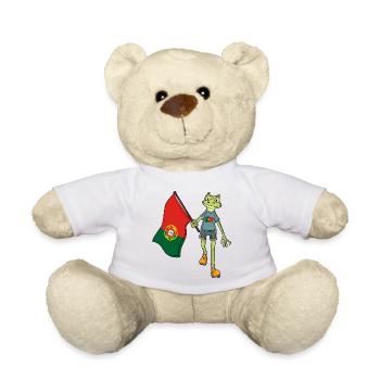 Portugal Fan Frog - Teddy Bear - white - Front