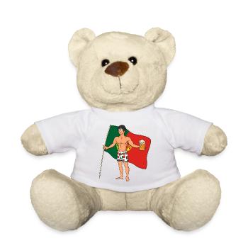 Portuguese Sexy Man - Teddy Bear - white - Front