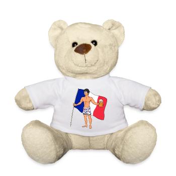 Sexy Mann Frankreich - Teddy - Weiß - Vorne